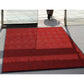 M + A Matting WaterHog Diamond | Commercial-Grade Entrance Mat with Rubber Border – Indoor/Outdoor, Quick Drying, Stain Resistant Door Mat (Solid Red, 4' x 12')