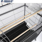 Prevue Pet Products Wrought Iron Flight Cage with Stand F040 Black Bird Cage, 31-Inch by 20-1/2-Inch by 53-Inch