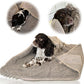 Pet 2-in-1 Dog Towel & Mat – Transforms from Drying to Bath Mat, Ultra Soft, Absorbent & Quick-Drying, Machine Washable Dog Towels with Detachable Non-Slip Mat and Hand Pockets (Large)