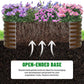 SnugNiture Galvanized Steel Raised Garden Bed, 6x2x2 ft, Outdoor Oval Deep Root Planter Box for Growing Vegetables, Flowers and Fruits