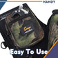 SUNYA Archery Hip Quiver for Arrows. Includes 3 Tubes Arrow Holder, Accessories Pockets and Waist Belt. Fit for Compound and Recurve Bow Practice.