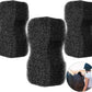 Eaasty 3 Pcs Horse Groomer Sponge Scrubber Massager Horse Grooming Brush Kit Supplies Large Soft Care for Cleaning Washing Bathing, Black, 4.33 x 7.87 x 2.56 Inch