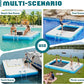 Specraft Inflatable Floating Dock, Non-Slip Air Dock Platform loating Island Raft with Rope Ladder for Pool Lake Beach Ocean