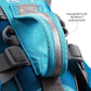 Kurgo Dog Saddlebag Backpack, Back Pack Dog Harness, Hiking Pack for Dogs, Packs for Pets to Wear, Camping & Travel Vest Harness, Reflective, Lightweight, Baxter Pack for Medium & Large Pets