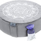 Florensi Meditation Cushion - Comfortable Floor Pillow - Traditional Tibetan Meditation Pillow with Beautiful Velvet Cover - Large Floor Cushion Seating for Adults - Premium Yoga Buckwheat Bolster