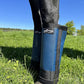 Warrior Fly Boots for Horses - Breathable Mesh Horse Boots for Fly Protection & Leg Comfort - Set of 4 (The Warrior, Neon Orange)