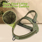 Forestpaw No Pull Dog Harness - Soft Flannel Padded Tactical Dog Vest Harness with Quick Release Buckle, Adjustable Reflective Pet Harness for Large Dogs Walking Training,Green XL