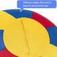 Herding Ball for Dogs Horse & Cover 25" Ball for Horses Large with Hand Pump for Play Horse Toys for Horses Stall, Red and Blue and Yellow