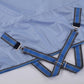 Horse Fly Sheet, Standard Neck Comfy Mesh Fly Sheet for Horses, Equine Summer Sheets UV-Protective Lightblue 63