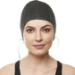 Beemo Swim Cap Women Chin Strap Bubble Crepe Latex Long Short Hair Swimming Caps