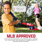Franklin Sports Kids Baseball Pitching Machine - Pop A Pitch Batting Machine with Youth Bat + 3 Plastic Balls - Boys + Girls Toy