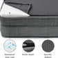 Bedsure Orthopedic Dog Bed Medium Size Dogs - Washable Medium Dog Cat Bed Waterproof, Comfort Pet Couch Sofa with Washable Removable Cover, Pets Bed with Nonskid Bottom, Argyle Black-Checks, 28"