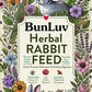Pampered Chicken Mama Herbal Rabbit Feed 25 LB Bag: Premium Rabbit Food Made with Timothy Hay & Organic Herbs