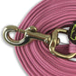 Southwestern Equine Lunge Line for Horses Cotton Horse Lunge Line with Bolt Snap & Rubber Stop (Pink, 24')