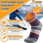 3 Pairs Warm Thermal Socks for Women & Men Winter Ski Thick Boot Insulated Socks for Cold Weather