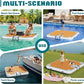 Specraft Inflatable Floating Dock, Non-Slip Air Dock Platform loating Island Raft with Rope Ladder for Pool Lake Beach Ocean