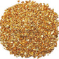 TWINKLING High Luster Crushed Glass Glitter, Fire Glass Gems Chips for Fire Pit, DIY Resin Art, Epoxy Crafts, Geode Painting, Aquarium Decoration, 6-9mm (370g/13oz.) (Gold)