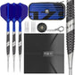 TARGET Darts 975 Ultra Marine 97.5% Tungsten Steel Tip Darts Set - Swiss Point Darts with K-Flex Integrated Flight and Shaft – Includes Dart Takoma Wallet, SP Tool, Dart Tips