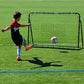 Franklin Sports Soccer Rebounder - Tournament Steel Rebounding Net - Perfect for Backyard Practice and Training - 12' x 6' & 6' x 4'