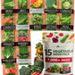 HOME GROWN 𝗨𝗦𝗔 𝗣𝗥𝗘𝗠𝗜𝗨𝗠 15 Heirloom Vegetable Seeds 7,000+ 𝗡𝗢𝗡-𝗚𝗠𝗢 Seeds for Planting, Survival Garden Pack for Preppers, Emergency Bugout Gear, Indoor Outdoor Vegetable Gardening Kit