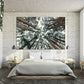 Nature Wall Art Prints - Ocean Forest Mountain Lake Canvas Landscapes - Small to Extra Large Living Room Bedroom Kitchen Bathroom Décor (Trees and Sky, 28L" x 41W")