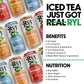 Ryl Iced Tea MVP Variety Pack – Antioxidant Superblend, No Artificial Ingredients, Zero Sugar, Five Calorie, Low Carb, Non-GMO, Kosher, Gluten Free, Made in the USA, 12-Pack, 16 Fl Oz