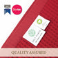 Salt Earth GOTS Certified 100% Organic Cotton Throw Blanket, 55" x 60" Waffle Blankets & Throws for Bed, Throw Blanket for Couch, Modern & Cozy Blanket, All Season,Comfy & Soft Blanket(Red Dahlia)
