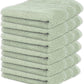 Kaufman - Premium Hand Towels Set for Bathroom, Spa, Gym, and Face Towel 100% Cotton Ring Spun, Ultra Soft Feel and Highly Absorbent Towels (SAGE Green, 6-PK)