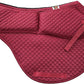 ECP Equine Comfort Products All-Purpose Contoured Correction Saddle Pad with Adjustable Memory Foam Inserts for Custom Support, Non-Slip, Shock Absorbing, 22” Spine, 19.5” Drop