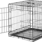 Amazon Basics Durable, Foldable Metal Wire Small Dog Crate with Tray, Single Door, 24 x 18 x 20 in, Black