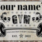Custom Gym Sign Wall Art Decor Personalized Name Aluminum Metal Sign Retro Workout Room Fitness Center Tin Sign - Excuses Don't Burn Calories