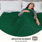 L'AGRATY Knitted Weighted Blanket - 60"x80" 20lbs Cooling Chunky Knit Heavy Blanket for Adults Braided Crochet Throw Thick Cable Yarn Knit Decorative No Beads Evenly Weighted Machine Washable