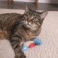 Petlinks Batty Beta Fish Crinkle Catnip Cat Toy - Tan/Blue, One Size