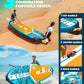 MOUSA 10‘8/11'×35" Extra Wide Inflatable Stand Up Paddle Board, Stable Paddleboard SUP for 2 People/Family, Anti-Slip Full EVA Deck, 3 Handles, 100L Backpack, All-Round Sup Board, Big Fin