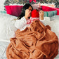 Bedsure Fleece Throw XL Blanket Burnt Orange - 300GSM Soft Lightweight Plush Cozy Blankets for Bed, Sofa, Couch, Travel, Camping, 50x70 inches