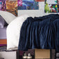 Bedsure Twin XL Fleece Blanket Dorm Bedding - Lightweight Soft Cozy Blankets for Bed, Sofa, Couch, Travel, Camping, Navy, 66"x90"