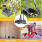 Niubya Pooper Scooper for Dogs, Metal Poop Scooper Tray Spade and Rake Set, Poop Scoop with Adjustable Long Handle, Dog Pooper Scooper for Pet Waste Removal