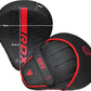 RDX Boxing Pads Curved Focus Mitts, Maya Hide Leather Kara Hook and jab Training Pads, Adjustable Strap Ventilated, MMA Muay Thai Kickboxing Coaching Martial Arts Punching Hand Target Strike Shield