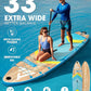 Inflatable Stand Up Paddle Board for Adults with Seam Welded Technology, 10'6''x33''x6'', Durable SUP with Dual-Blade Paddle and Complete Accessories, 390 lbs Capacity, Beginner-Friendly
