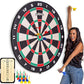 GoSports Giant 3 ft or 4 ft Cork Dartboards - Includes 12 Giant Darts and Scoreboard - New Fun Twist on Darts
