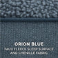Furhaven Orthopedic Dog Bed for Large Dogs w/ Removable Bolsters & Washable Cover, For Dogs Up to 95 lbs - Sherpa & Chenille Sofa - Orion Blue, Jumbo/XL