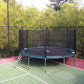 Happy Trampoline Round Trampolines 14 FT, 15 FT, 16 FT - ASTM Approved - Outdoor Gymnastic Trampolines for Adults and Kids with Net Enclosure