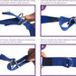 Clever Yoga - 8 ft Yoga Strap for Exercise & Physical Therapy, Leg Stretching Strap Yoga Accessories & Stretching Equipment, Leg Stretcher for Women & Men, Home Workout Essentials