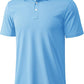 MAGCOMSEN Men's Polo Shirts 3 Buttons Casual Work T Shirts Quick Dry Short Sleeve Golf Shirt Pique Jersey Outdoor Performance