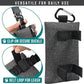 PetAmi Dog Poop Bag Holder for Leash, Dog Waste Bag Dispenser with Clip, Treat Pouch, Walking & Camping Accessories with Trash Bag Roll, Gray/Black 2 Pack