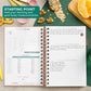 Clever Fox Food Journal Spiral - Daily Food Diary, Meal Prep Planner to Track Calories & Nutrients, Weight Loss Tracker Notebook (Rose Gold)