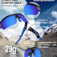 Polarized Sports Sunglasses for Men Women,UV400 Protection Sunglass for Running Cycling Fishing Hiking TR90