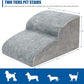 Dog Stairs for Small Dogs - High Density Foam Pet Steps, Extra Wide Dog Ramp with Non-Slip Bottom for High Beds, Couch and Sofa, Best for Dogs Injured, Older Doggy Cats