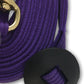 Southwestern Equine Lunge Line for Horses Cotton Horse Lunge Line with Bolt Snap & Rubber Stop (Purple, 24')