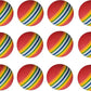 Colorful Soft Foam Rainbow Play Balls for Pet Dog and Cat Toys (12)
